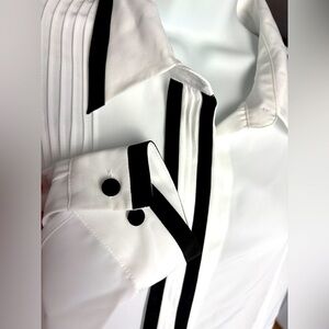 True Vintage 1980s Joanna Stripe Detail Blouse - XL